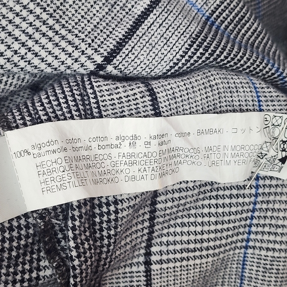 79. Zara Girls Plaid Ruffle Sleeve Dress 11/12 - Picture 8 of 8